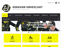 Tablet Screenshot of keravanurheilijat.fi